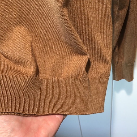 Porter & Ash men’s lightweight Crewneck super soft sweater cinnamon brown XL - Picture 4 of 6